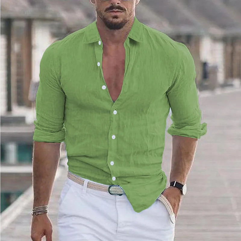 Bellini | Chemise Casual en Lin et Coton