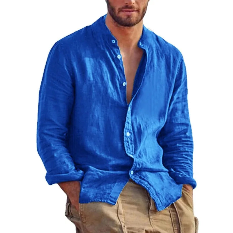 Bellini | Chemise en Lin à Col Mandarin