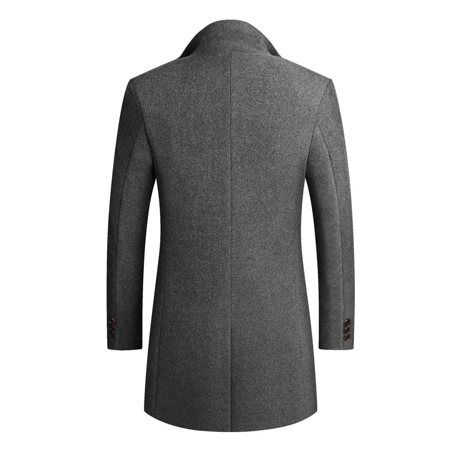 Manteau Long Classique Slim Fit d’Hiver pour Homme | Manteau Chaud