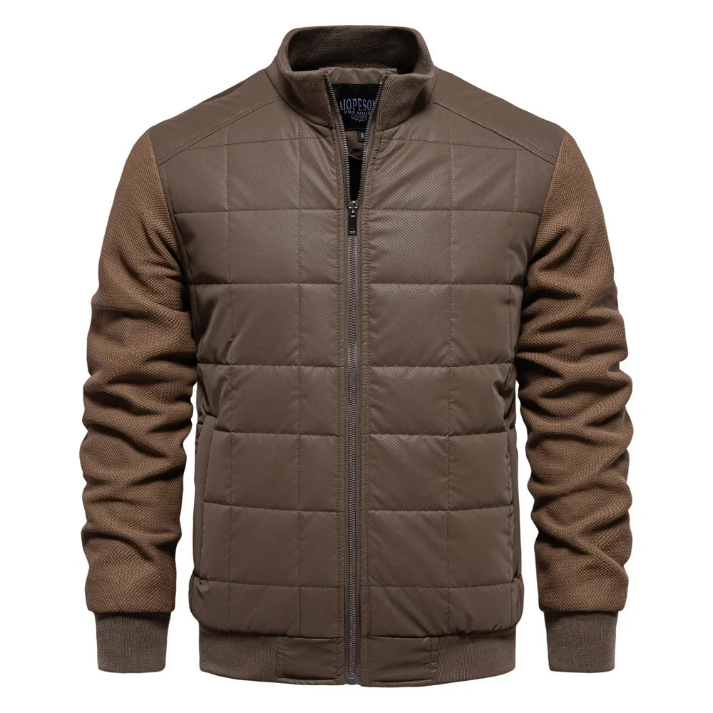 Blouson Bombardier Matelassé Chaud pour Homme | Veste Légère Zippée et Stylée