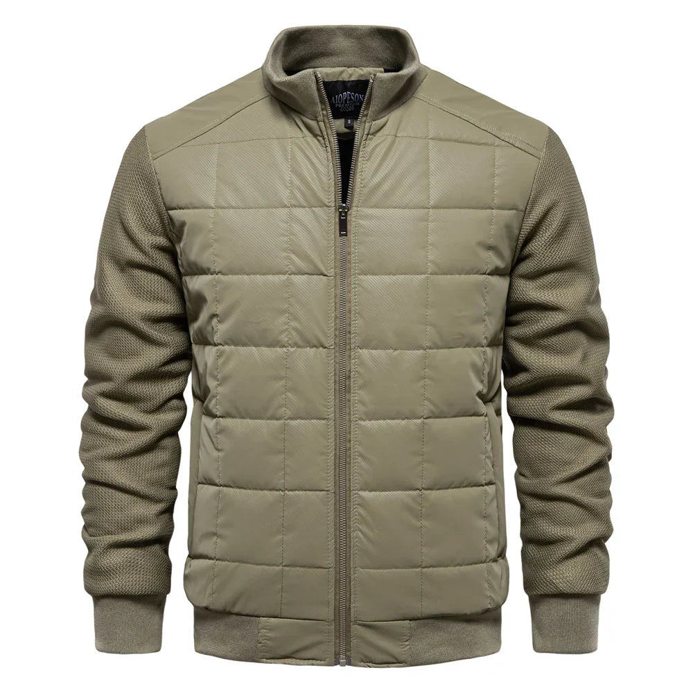 Blouson Bombardier Matelassé Chaud pour Homme | Veste Légère Zippée et Stylée