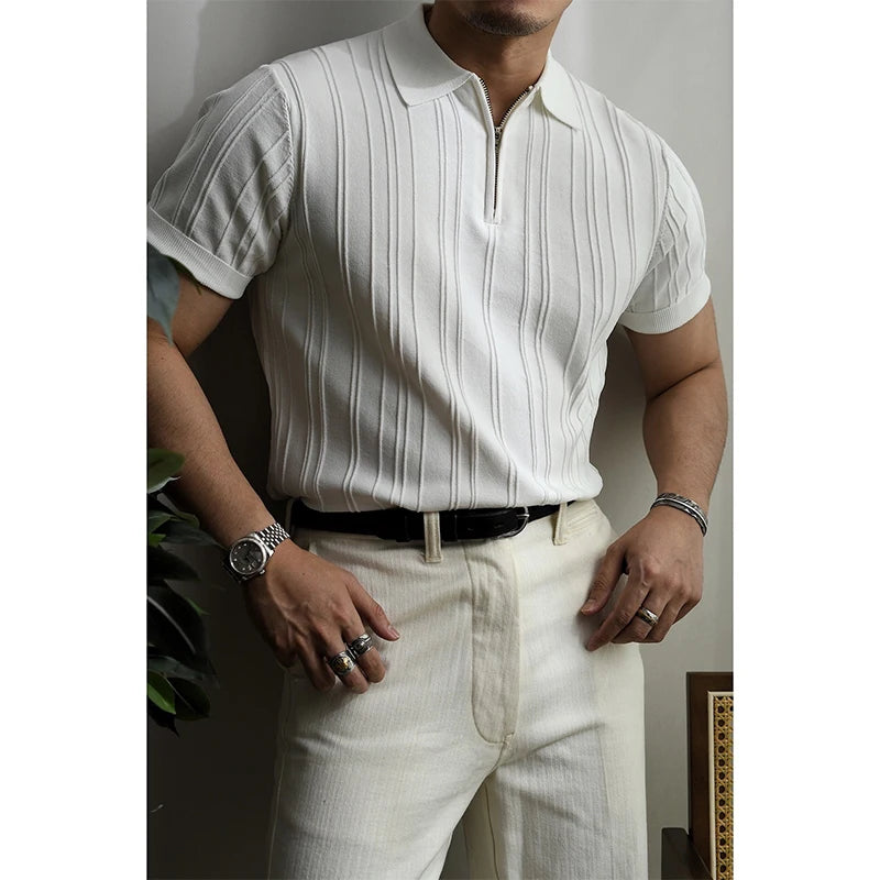 Bellini | Polo Zippé en Maille Légère
