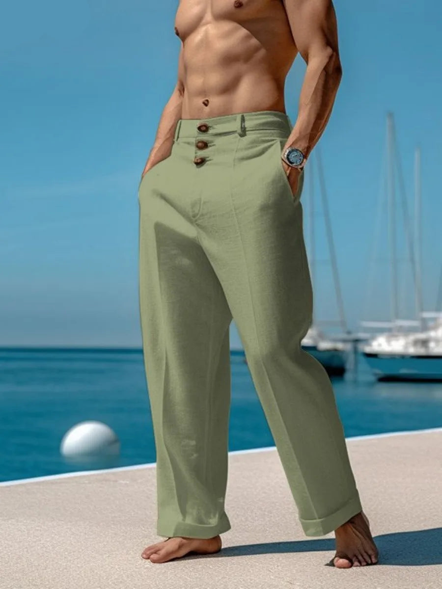 Bellini | Pantalon en Lin et Coton Léger Pour un Style Décontracté