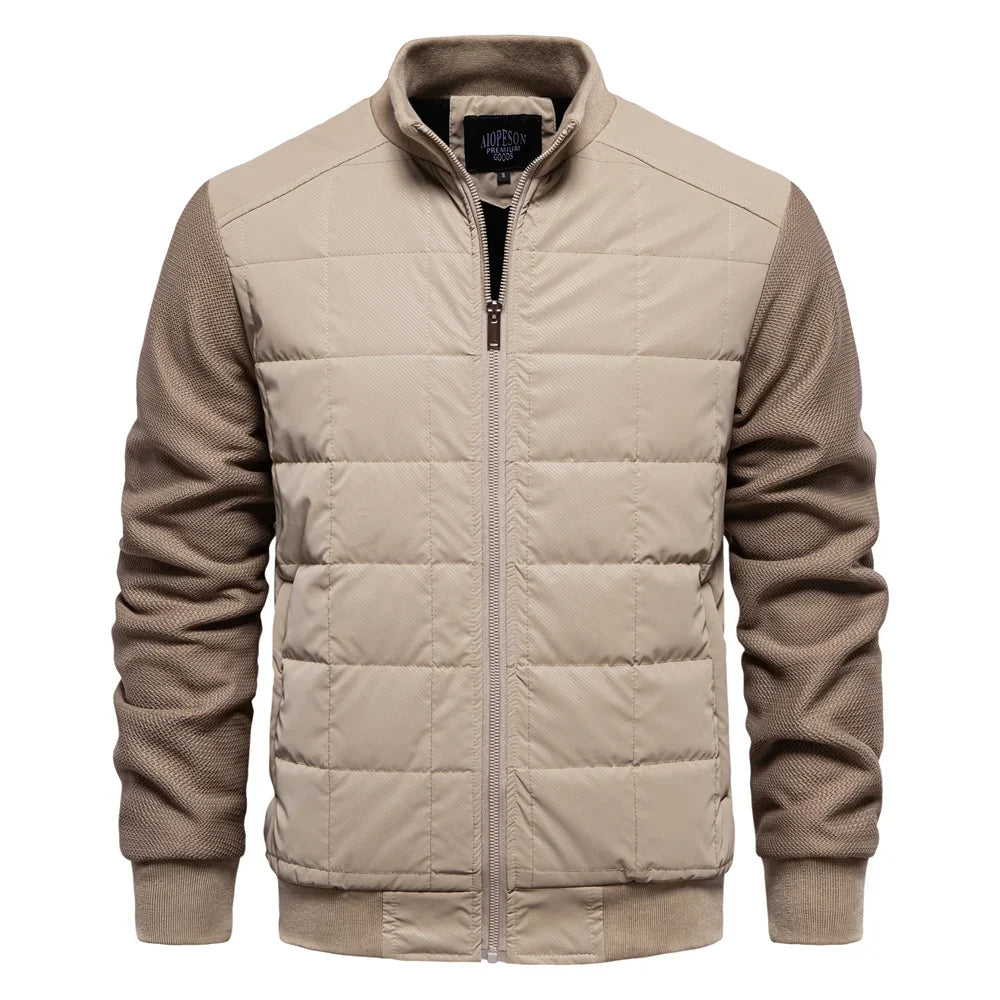 Blouson Bombardier Matelassé Chaud pour Homme | Veste Légère Zippée et Stylée