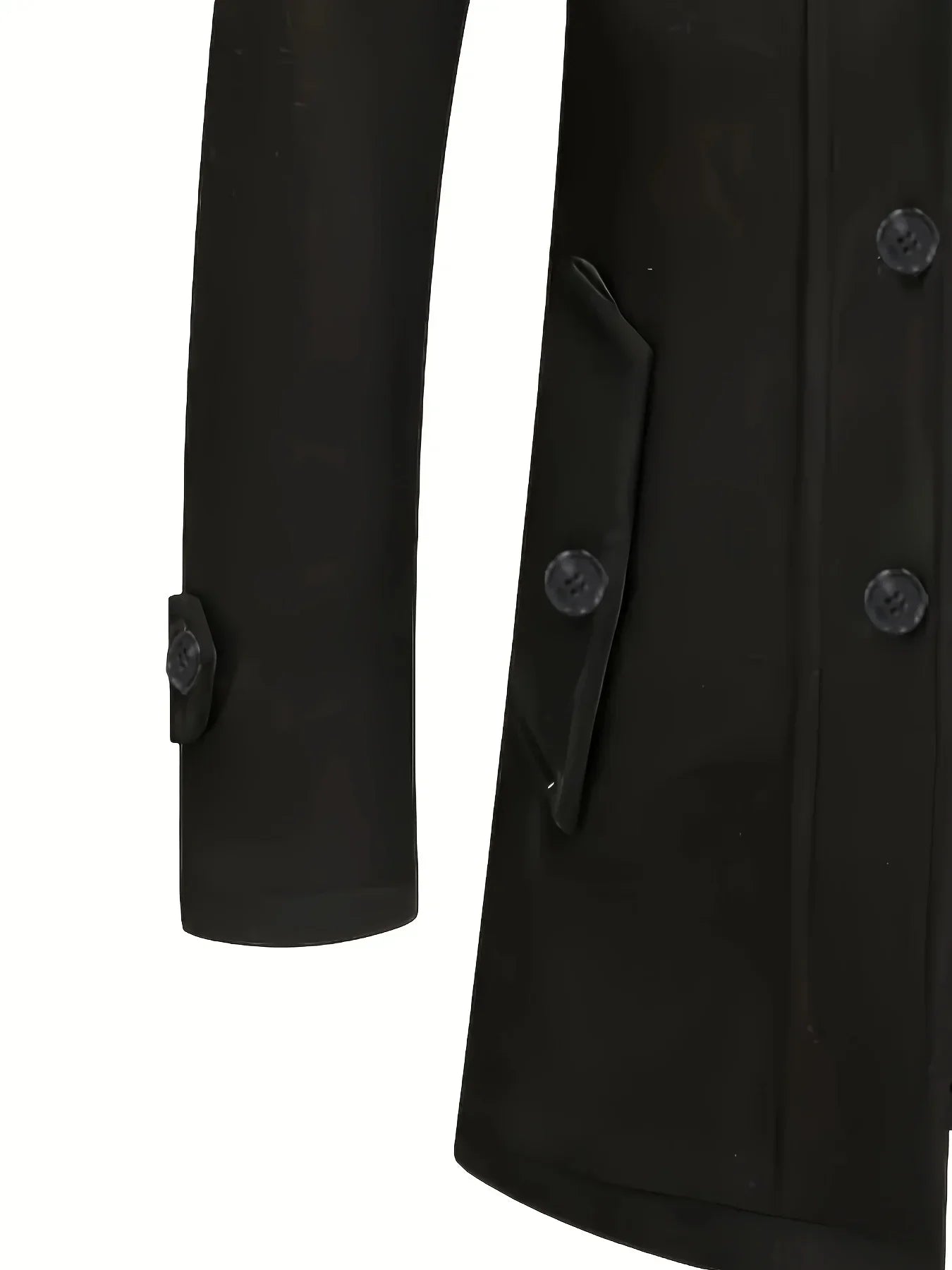 Trench Long d’Hiver à Double Fermeture pour Homme | Manteau Chaud