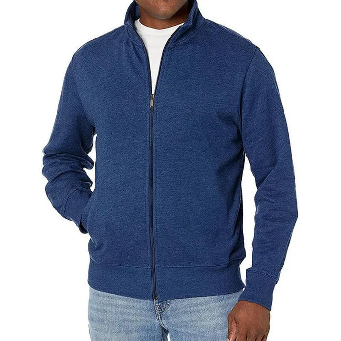 Veste d’Hiver Zippée Slim Fit pour Homme | Cardigan Léger à Col Montant