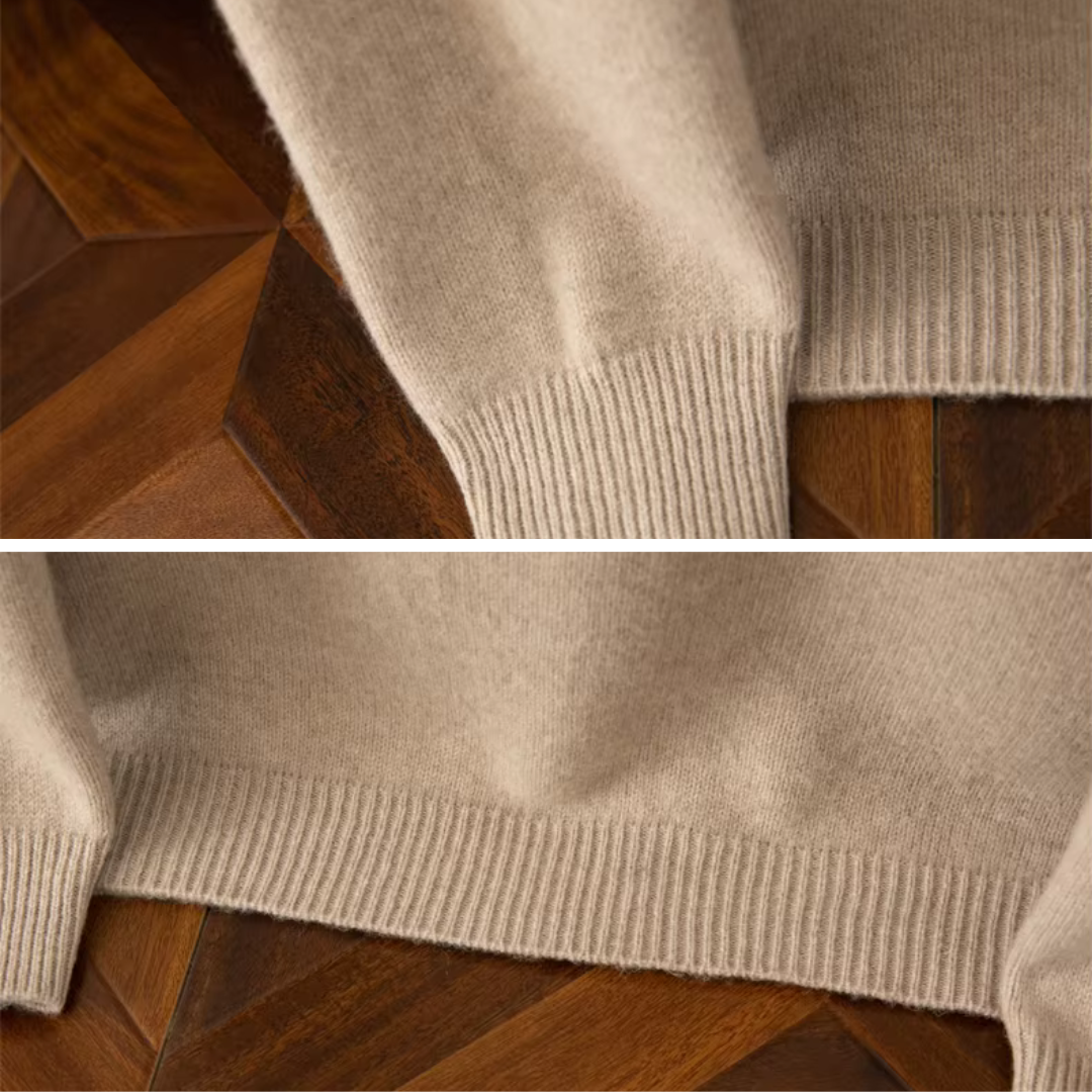 Pull Chaud en Maille à Demi-Zip pour Homme | Pull d’Hiver Confortable à Manches Longues