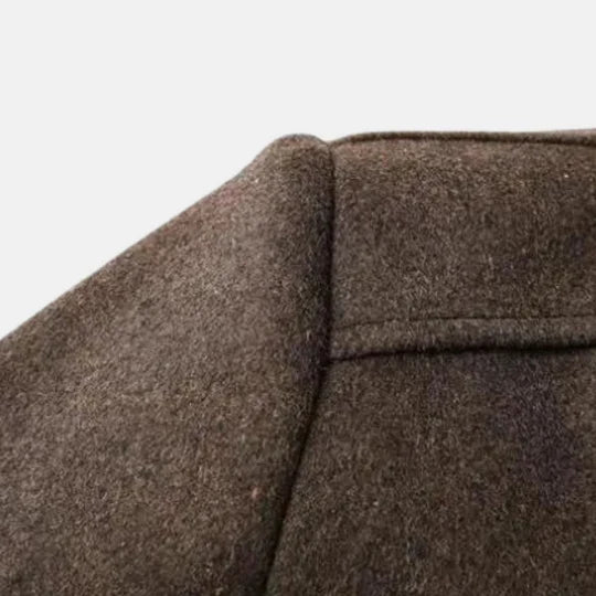 Trench Long d’Hiver à Boutons pour Homme | Manteau Épais Chaud et Élégant