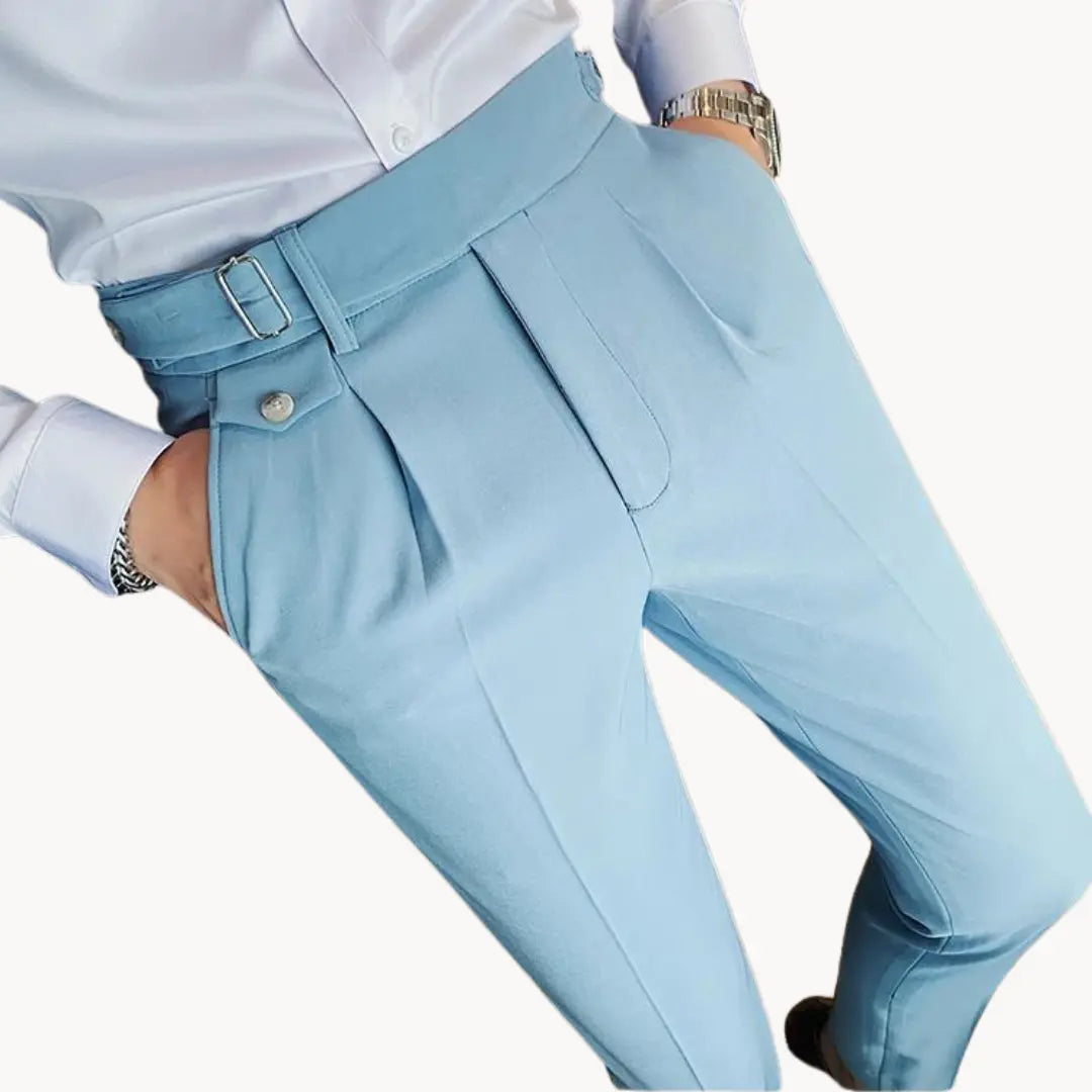 Pantalon de Costume Plissé pour Homme | Pantalon Habillé Slim Fit