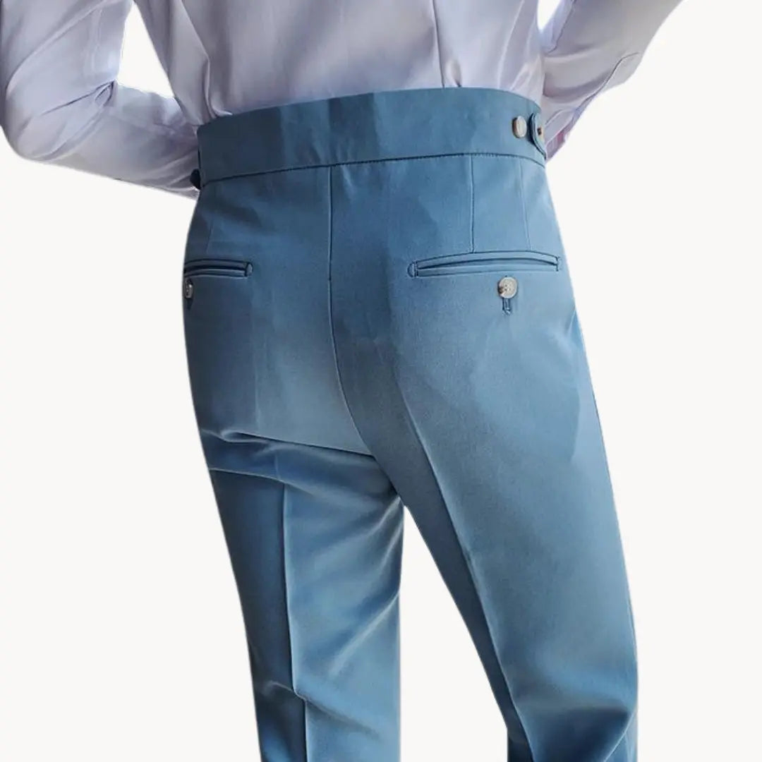 Pantalon de Costume Plissé pour Homme | Pantalon Habillé Slim Fit