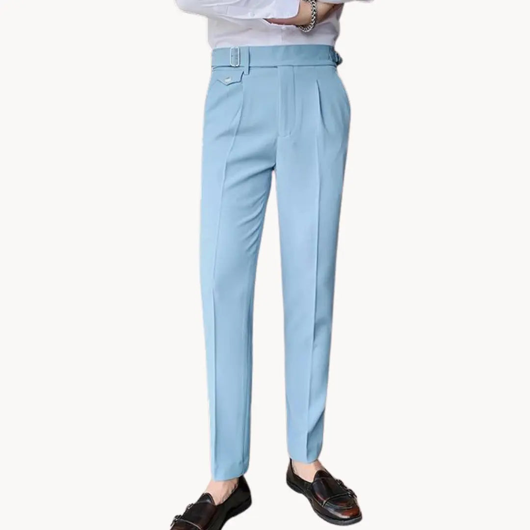 Pantalon de Costume Plissé pour Homme | Pantalon Habillé Slim Fit