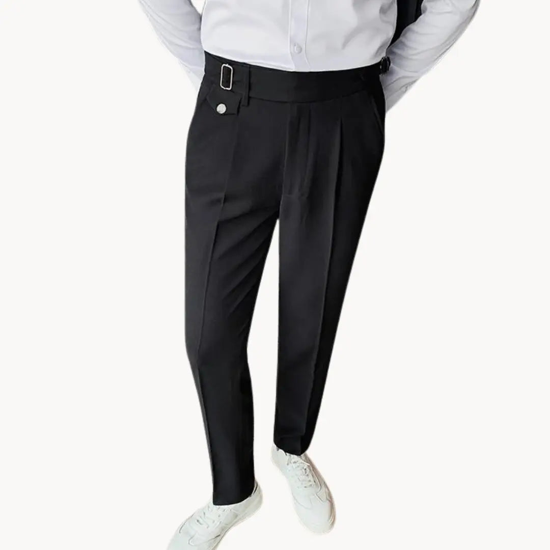 Pantalon de Costume Plissé pour Homme | Pantalon Habillé Slim Fit
