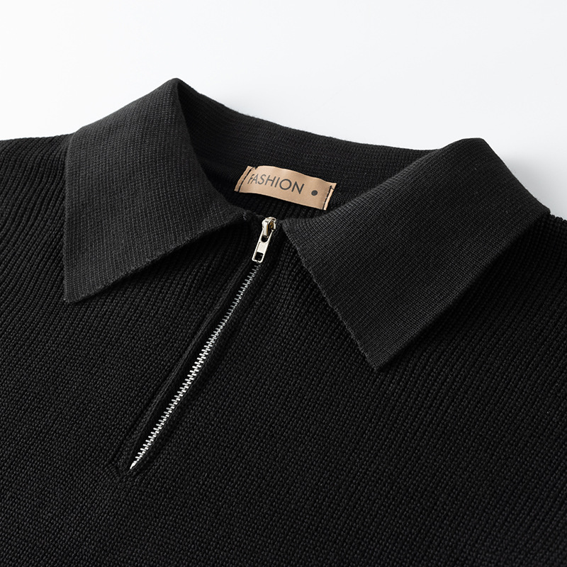 ByBellini | Polo Tricotée à Demi-Zip