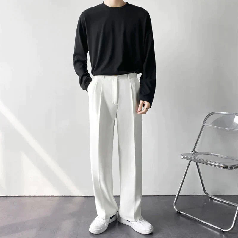 Pantalon à Jambes Larges pour Homme | Pantalon Élégant & Pantalon de Costume