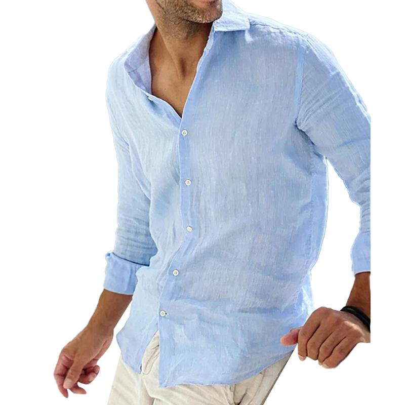 Bellini | Chemise en Lin et Coton à col Rabattu